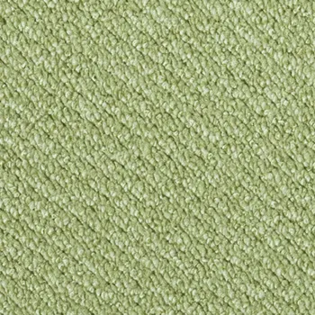 Rechteckige Draufsicht vom Vorwerk Telma Teppichboden in grün – frischer Teppich für natürliche Wohnkonzepte